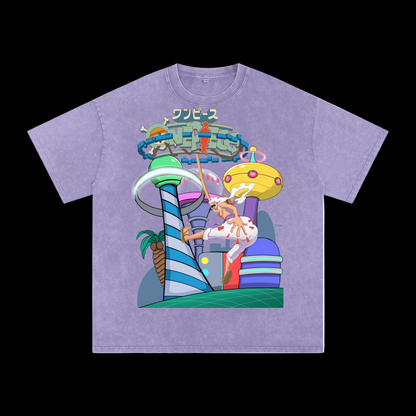ONE PIECE EGGHEAD DOUBLED SIDED TEE