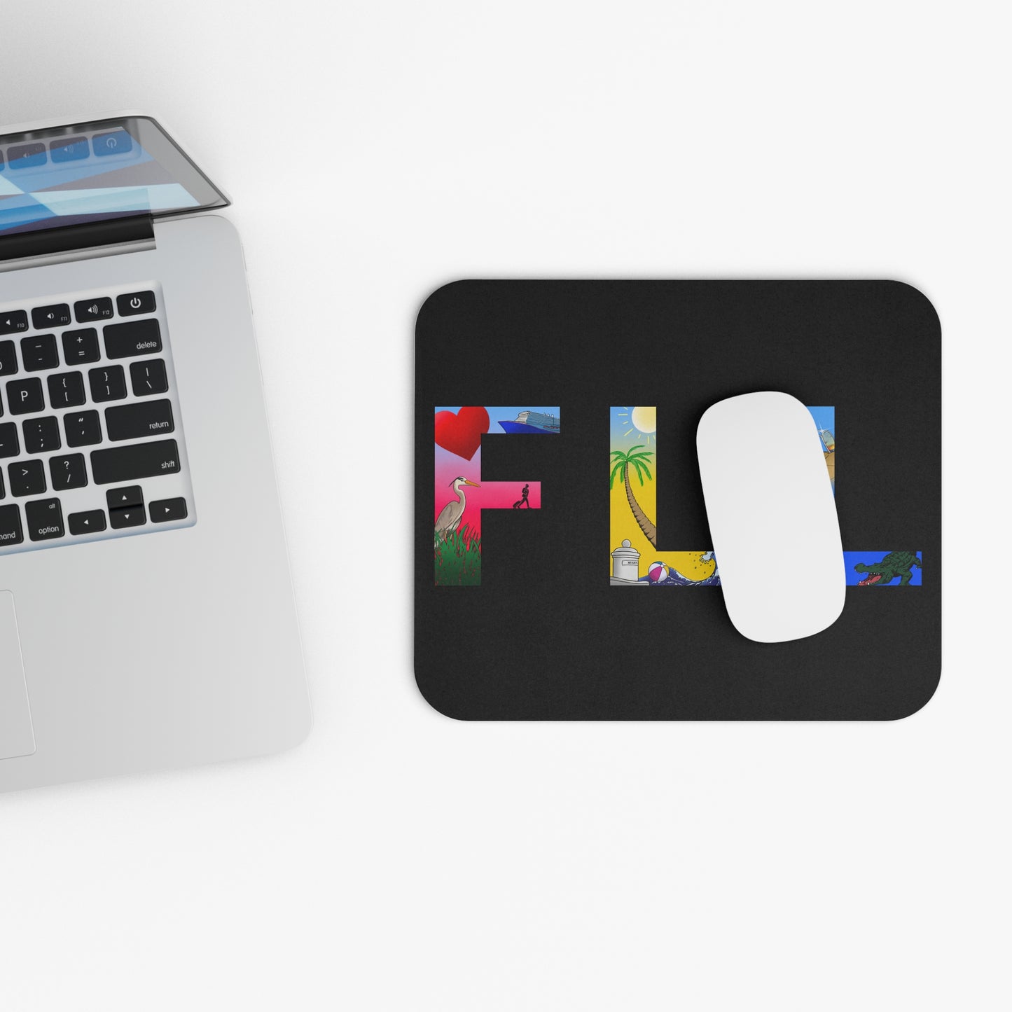 Colorful FLL Design Mouse Pad - Fun & Trendy Desk Accessory