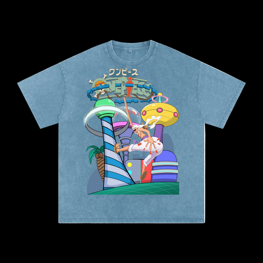 ONE PIECE EGGHEAD DOUBLED SIDED TEE